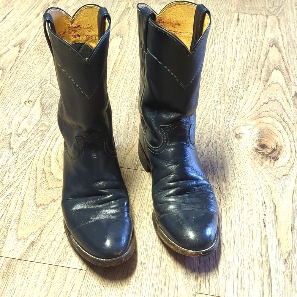Justin boots black size 10B